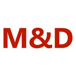 M&D Pizza logo.